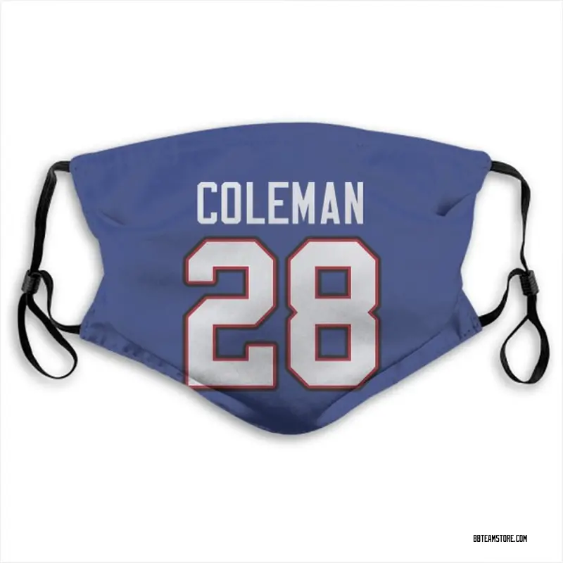 Kurt Coleman Buffalo Bills Jersey Name & Number Face Mask - Royal Blue