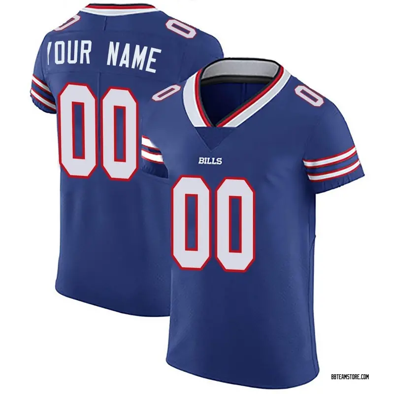 Men's Custom Buffalo Bills Team Color Vapor Untouchable Jersey Royal